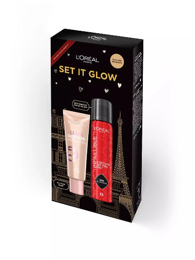 L'oreal Cosmetics Set It Glow Duo Gift Set