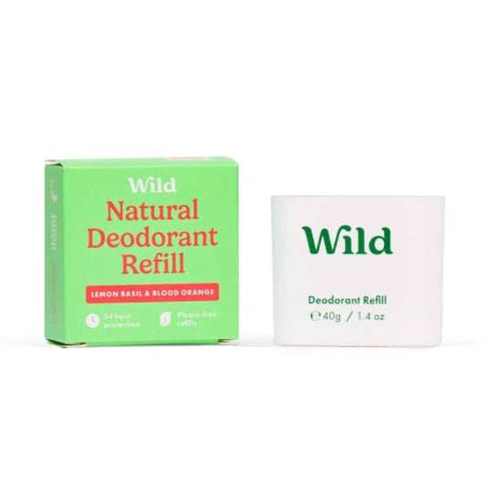 Wild Deodorant Refill Lemon Basil And Blood Orange 40GR