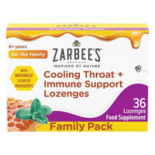 Zarbee’s Cooling Throat and Immune Support Lozenges 36s