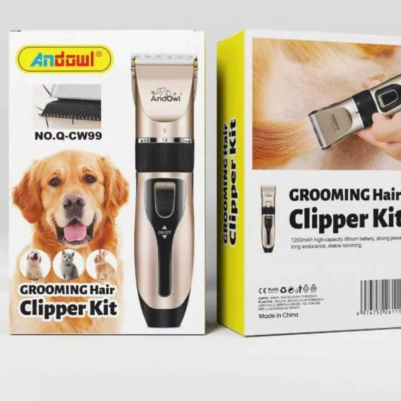 Andowl Pet Grooming Clipper Kit