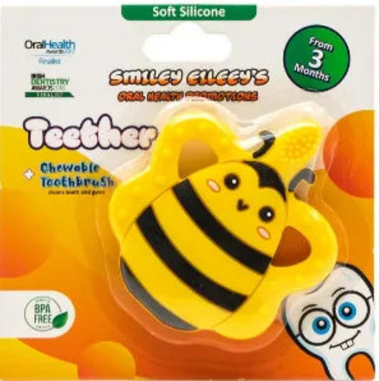 Smiley Eileey's Teething Bee & Chewable Brush