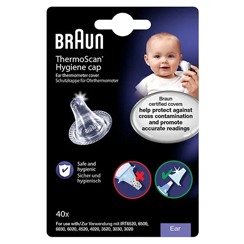 Braun Thermoscan Hygiene Cap Ear Thermometer Cover 40x