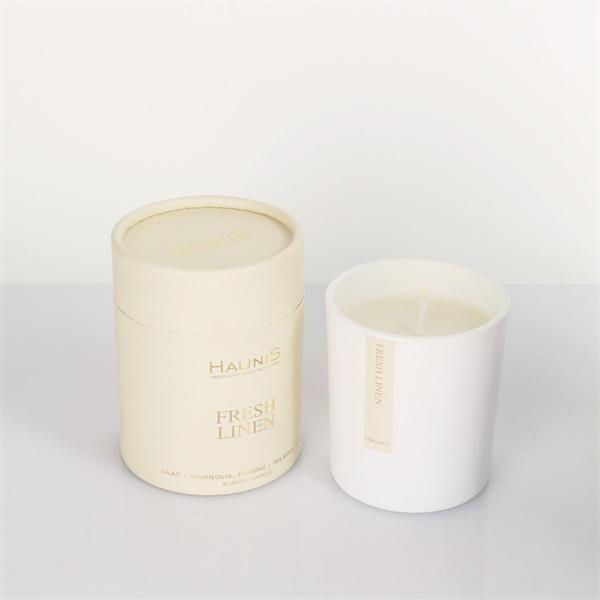 Haunis Candle French Linen 140g Candle