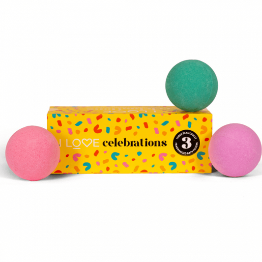 I Love Celebrations Bath Bombs 3PK