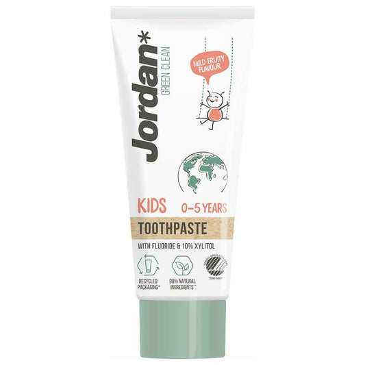 Jordan Green Clean Kids Toothpaste 50ml 0-5 Years Mild Fruity Flavour