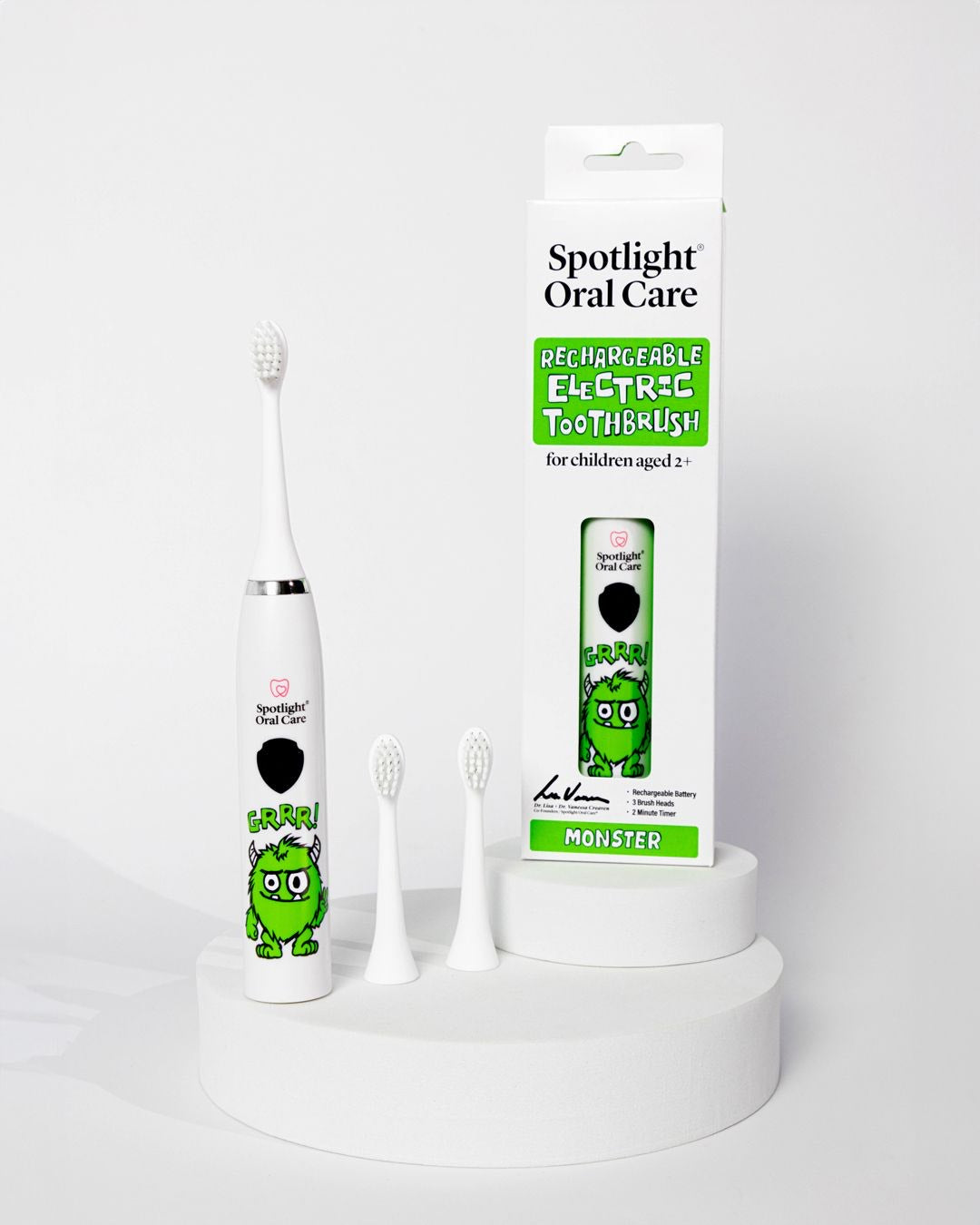 Spotlight Oral Care Electric Toothbrush for Kids 2+ Monster