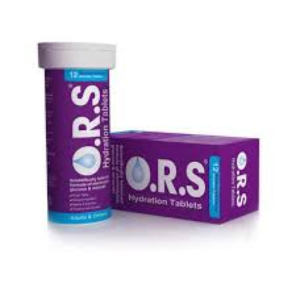 Ors Oral Rehydration Salts Blackcurrant 12 Tabs