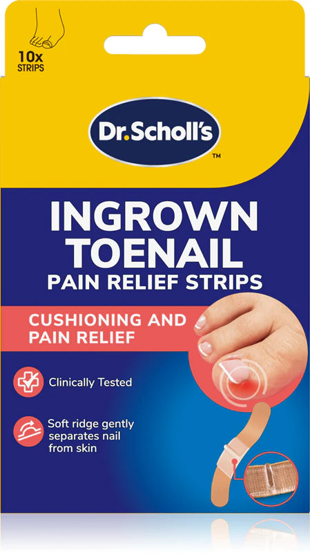 Dr Scholl Ingrown Toenail Pain Relief Strips 10 Pack