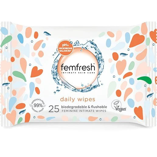 Femfresh Intimate daily Wipes 25 pack