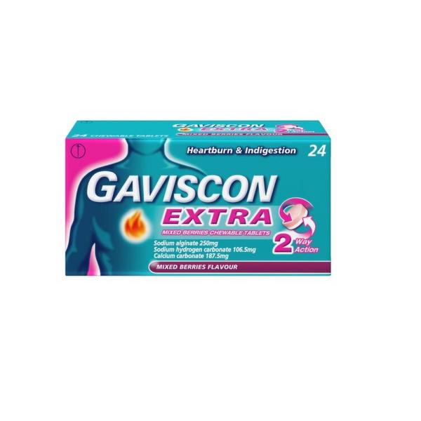 Gaviscon Extra Mixed Berries Tablets 24s