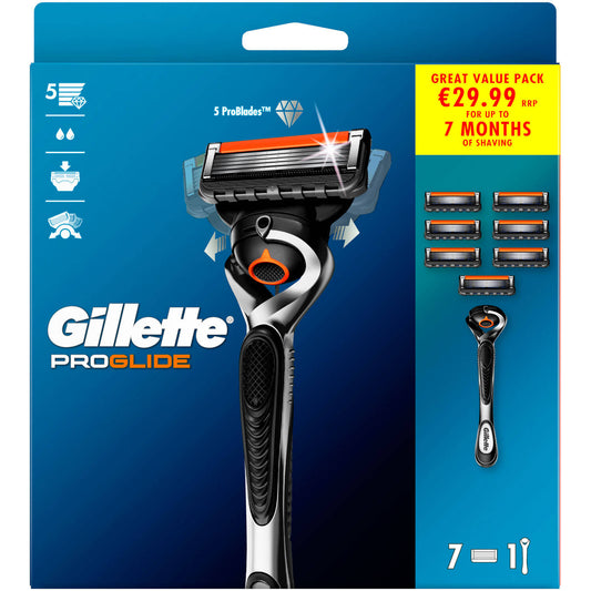 Gillette ProGlide Value Pack (7 Blades & One Razor)