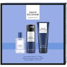 David Beckham Classic Blue EDT 50ml, Deo Spray and Shower Gel 200ml