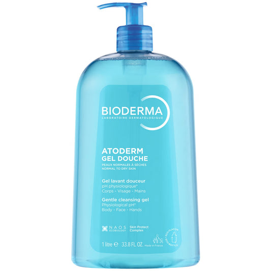 Bioderma Atoderm Gel Douche Shower Gel Pump 1L