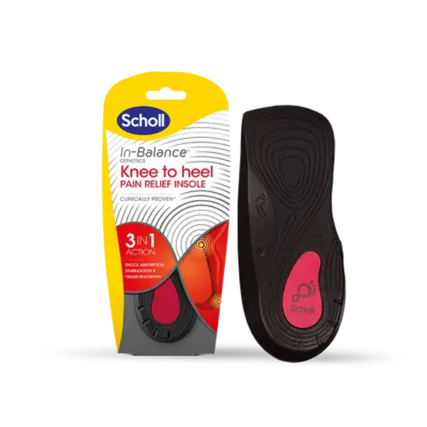 Scholl Orthotic Knee To Heel Pain Relief Insole Small