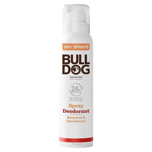 Bulldog Deodorant Spray Bergamot & Sandalwood 125ml