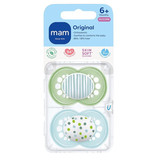 MAM Original Soother 6-18 Months 2PK Assorted Colours