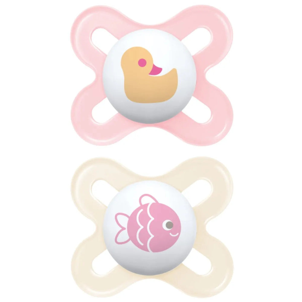 Mam Original Start Soother 0-2 Months 2 Pack Assorted Colours