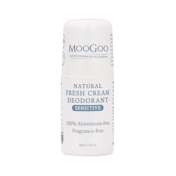 Moogoo Natural Fresh Cream Deodorant Sensitive Fragrance&amp; Aluminium Free Roll On
