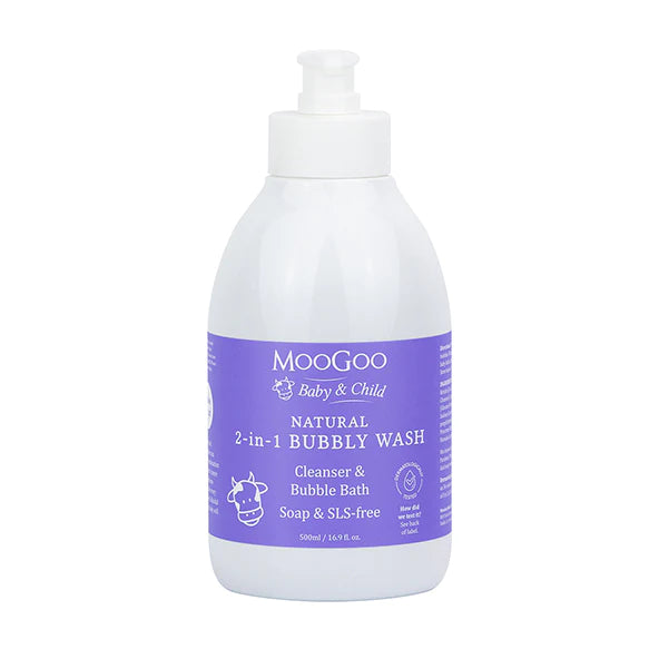 MooGoo Natural 2-in-1 Bubbbly Wash 500ml