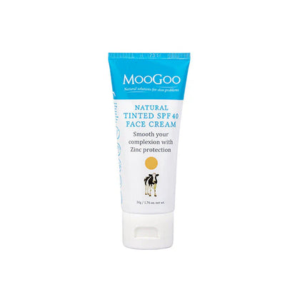 Moogoo Natural Tinted SPF 40 Face Cream 50g