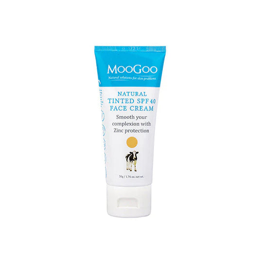 Moogoo Natural Tinted SPF 40 Face Cream 50g