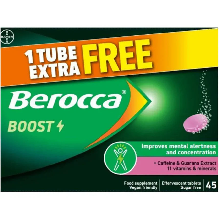 Berocca Boost Tabs Plus 50% Free