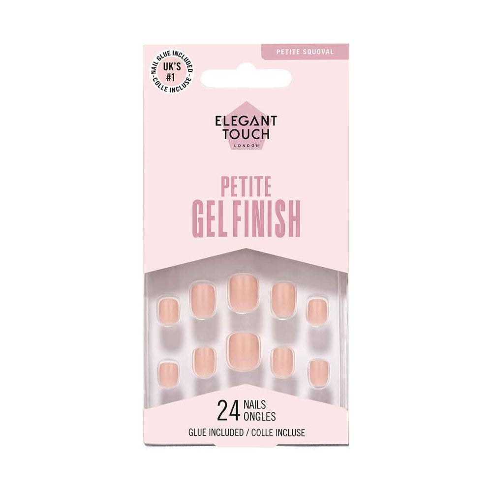 Elegant Touch Petite Gel Finish Nails Peach Tea