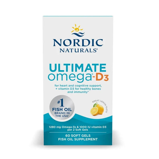 Nordic Naturals Ultimate Omega D3 60 Soft Gels