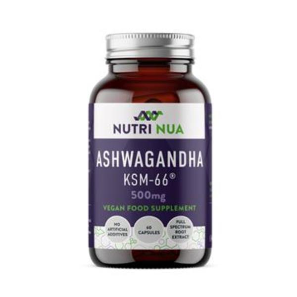 NUTRI NUA ASHWAGANDHA KSM-66 500MG 60CAPS