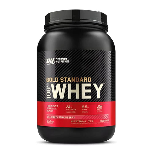 Optimum Nutrition 100% Whey Gold Standard Strawberry Flavour 900g