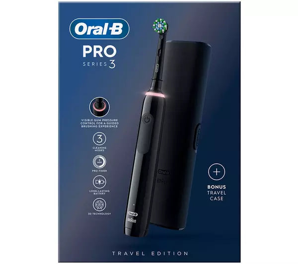 Oral B Pro Series 3 Black Toothbrush with Case
