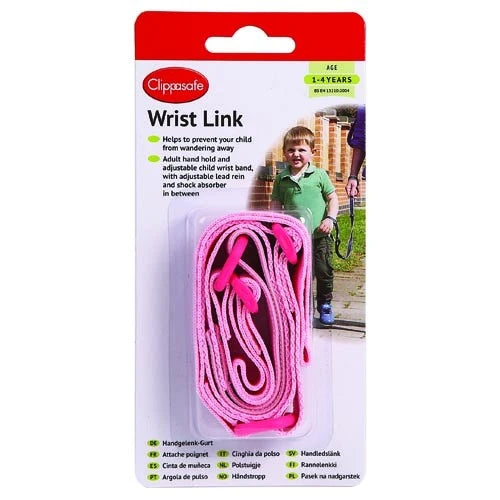Clippasafe WristLink Pink
