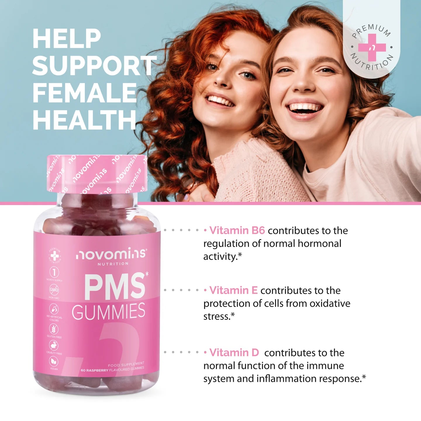 Novomins PMS Gummies 60s