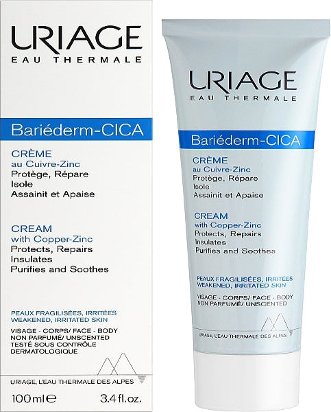Uriage Bariederm Repairing Cica Cream with Copper and Zinc 100ml