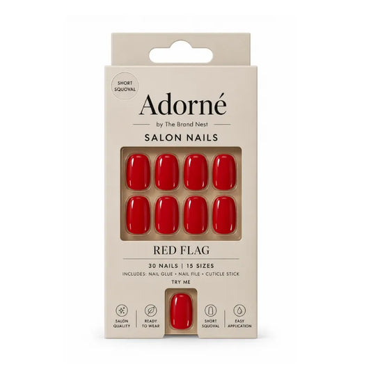 Adorne Salon Nails Red Flag