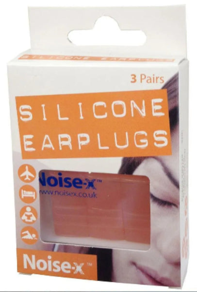 Noise X Silcone Ear Plugs 3 Pairs