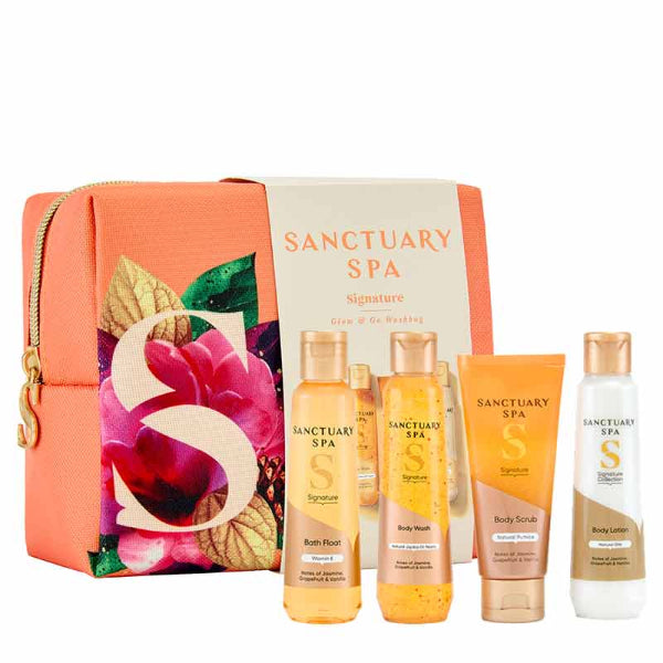 Sanctuary Signature Glow and go Wash Bag Set