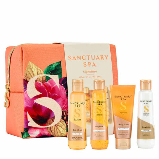 Sanctuary Signature Glow and go Wash Bag Set