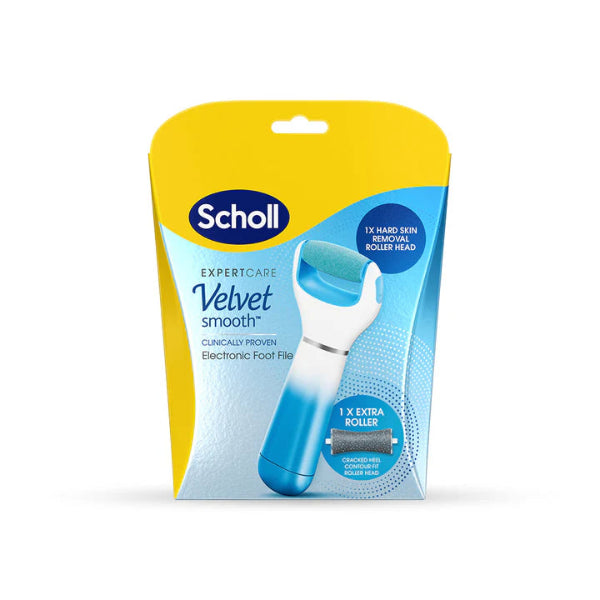Scholl Velvet Smooth Electronic Foot File Blue