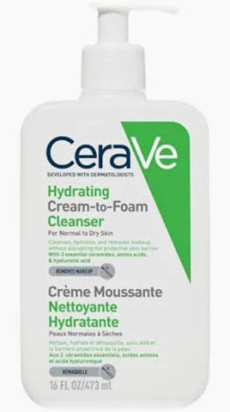 Cerave Hydrate Cream To Foam Cleanser 473ml