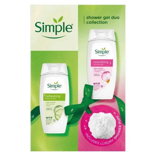 Simple Shower Gel Duo  Collection Gift Set