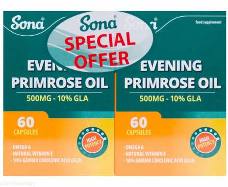 Sona Evening Primrose Oil Value Pack 500mg 120 capsules
