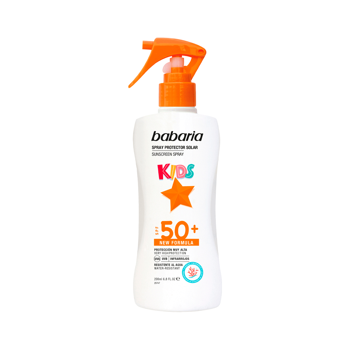 Babaria Kids SPF 50+ Water Resistant Sunscreen Spray 200ml