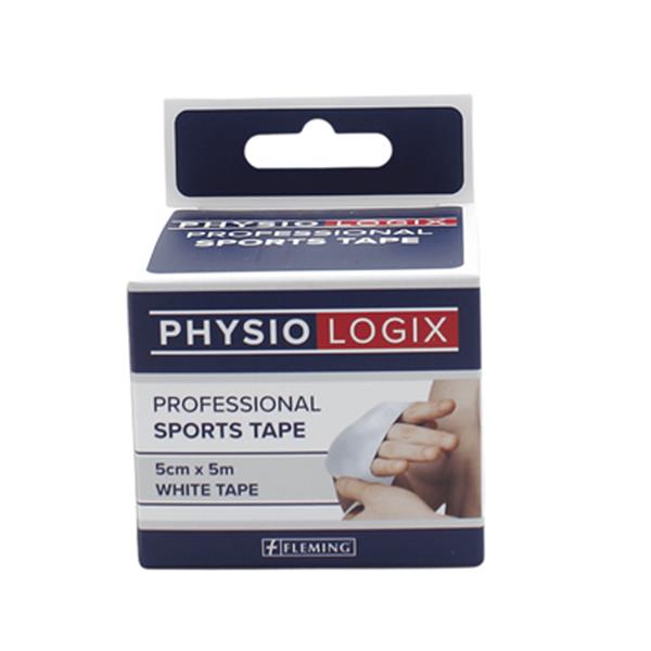 PhysioLogix Sports Tape 5cm x 5cm White