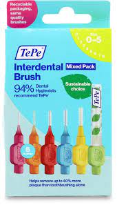 TePe Interdental Brushes Mixed Size 0-5 6PK