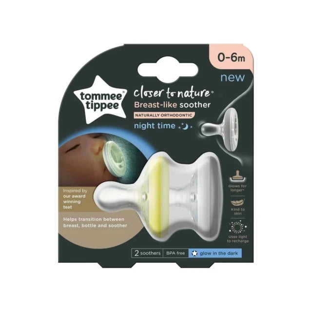 Tommee Tippee Breat-Like Soother 0-6M Night Time