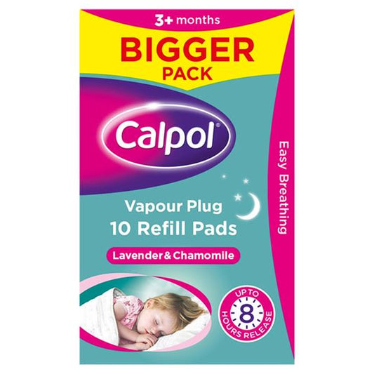 Calpol Vapour Plug Refill Pads with lavender and chamomile 10Pce