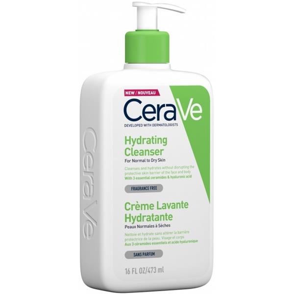 Cerave Hydrating Cleanser Pump 473Ml Crowley’s Pharmacy