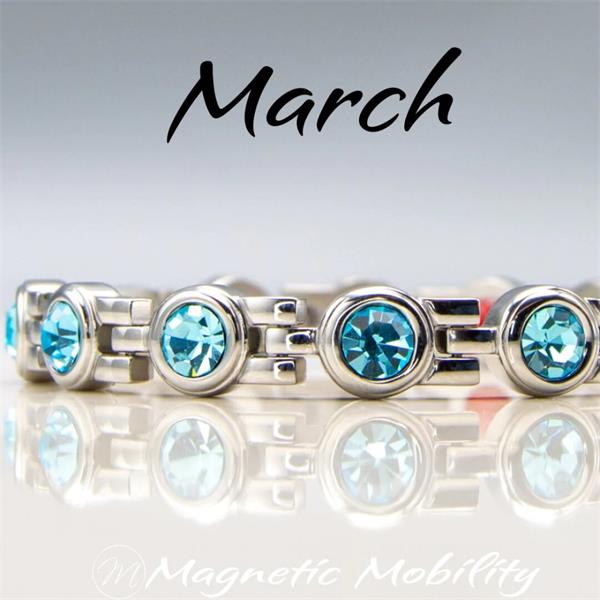 Magnetic Mobility March Birthstone 4In1 Element Bracelet