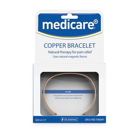 Copper Braclet With 2 Magnets Plain Medium Large